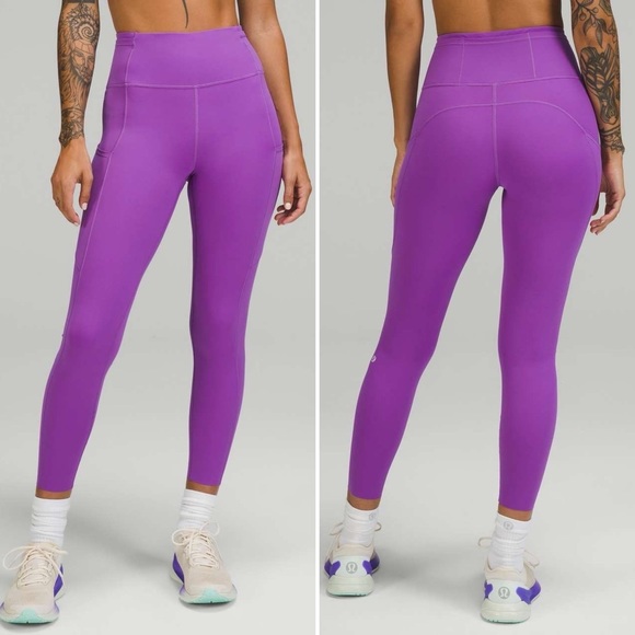 lululemon athletica | Fast and Free High-Rise Tight 25" Moonlit Magenta - Picture 8 of 8